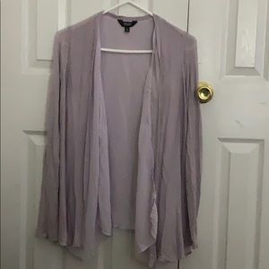 Purple cardigan